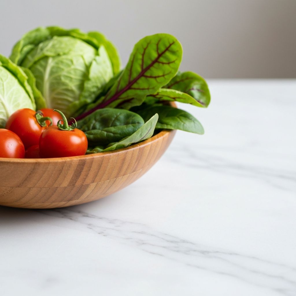 A bowl of fresh colorful vegetables representing wholesome nutrition